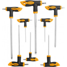 Викрутка Tolsen набір 8шт, Т-подібні, Тorx 10-50, сталь CrV