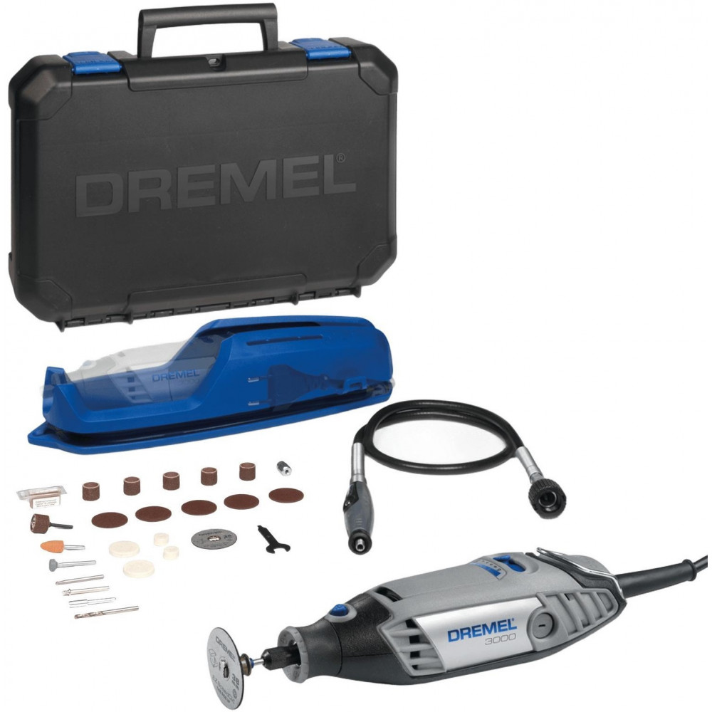 Шліфмашина шліфувально-гравірувальна Dremel 3000-1/25 130Вт 10000-33000об/хв 25 насадок кейс 0.55кг