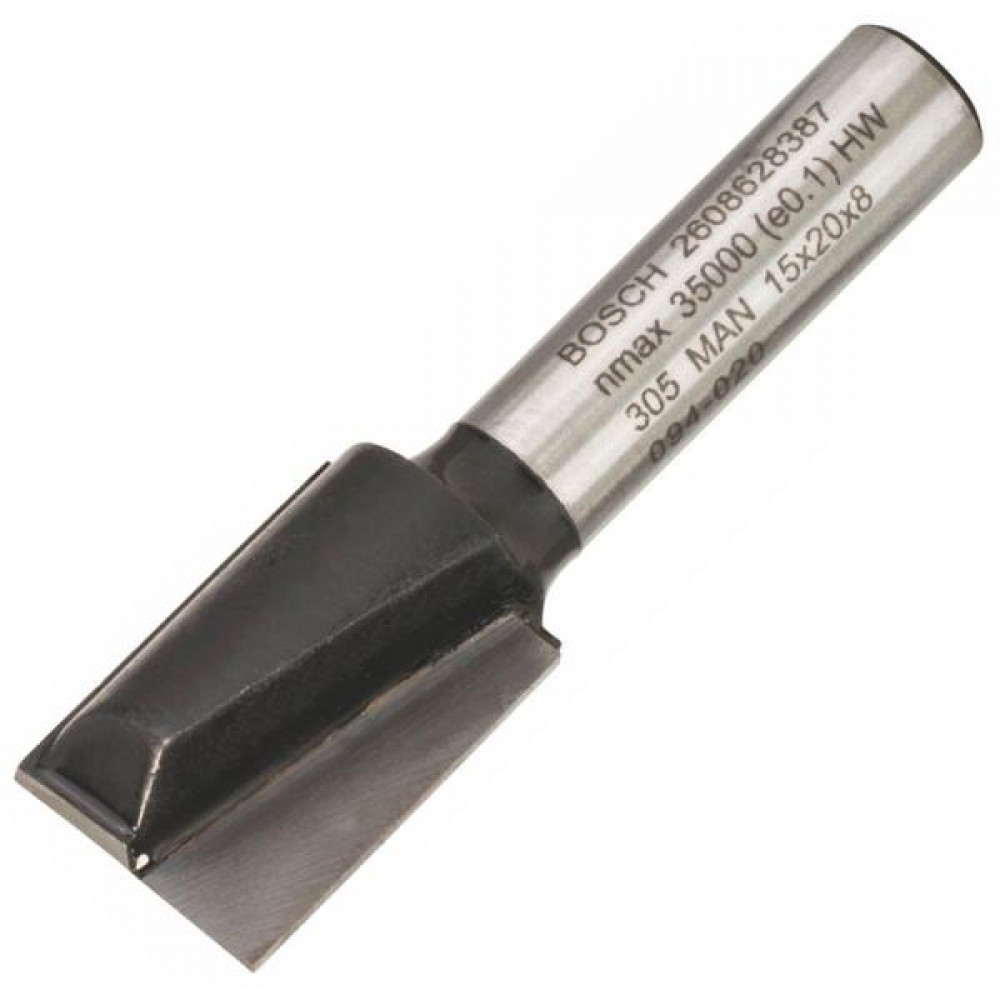 Фреза пазова Bosch Professional з двома лезами Std S8 D15 L20