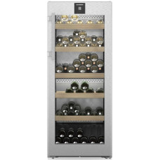 Холодильник Liebherr для вина, 145.4x59.7х67.5, холод.відд.-272л, зон - 1, бут-107, ST, дисплей, сріблястий Холодильник Liebherr для вина, 145.4x59.7х67.5, холод.відд.-272л, зон - 1, бут-107, ST, дисплей, сріблястий