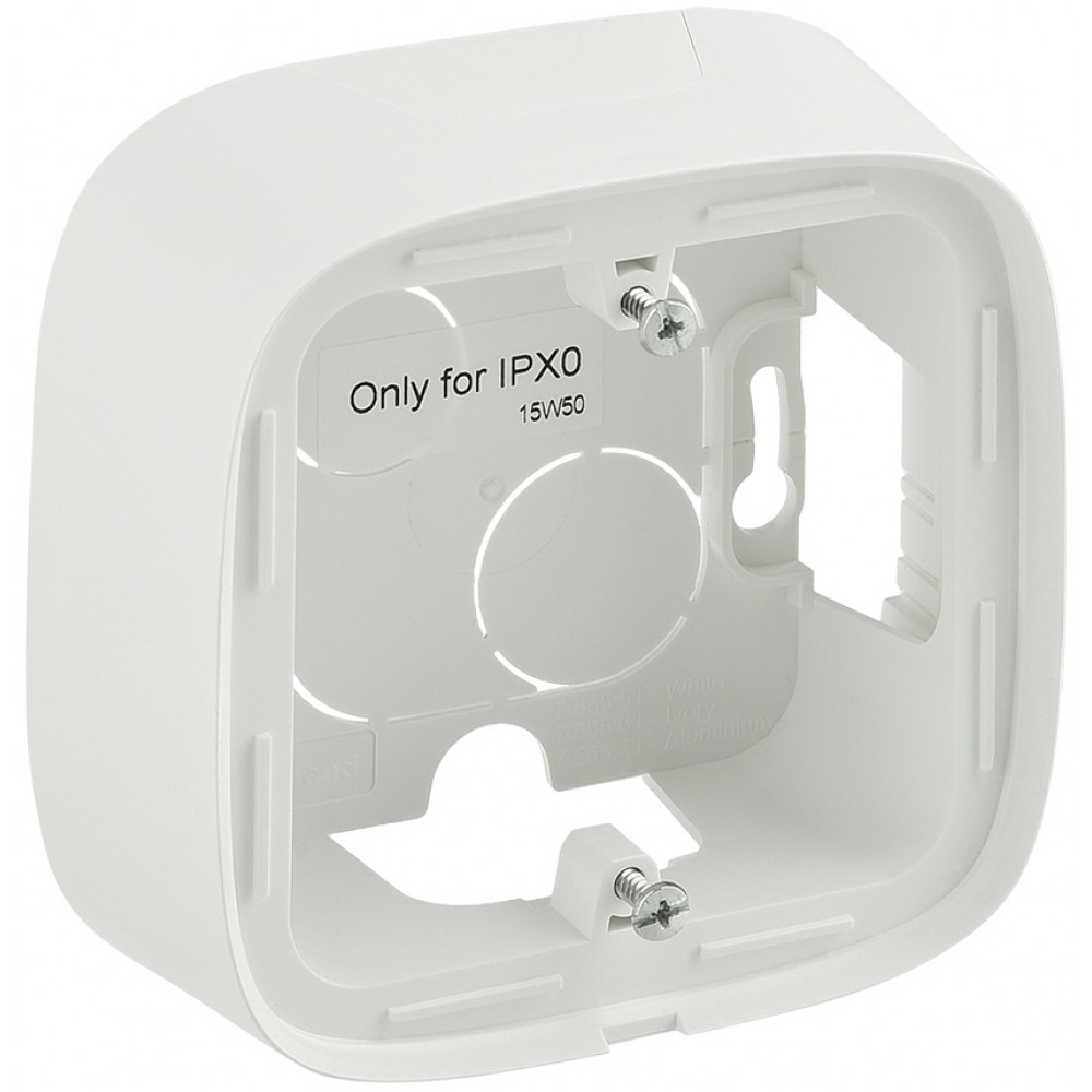 Коробка 1 пост для накладного монтажу Legrand Valena ALLURE, білий