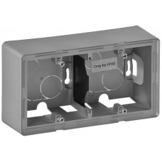 Коробка 2-постова для накладного монтажу Legrand Valena LIFE, алюміній