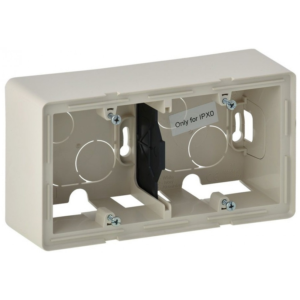 Коробка 2 пости для накладного монтажу Legrand Valena LIFE, слонова кістка