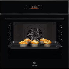 Духова шафа Electrolux електрична, 72л, A+, дисплей, конвекція, телескопічні напрямні, чорний