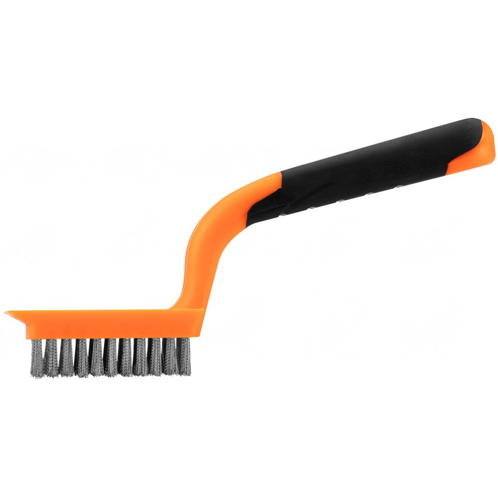 Щітка дротяна Neo Tools пряма, 5х11 рядів, прямий дріт 0.3мм, 1800мм, двокомпонентне руків'я