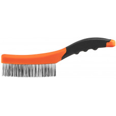 Щітка дротяна Neo Tools пряма, 4х16 рядів, прямий дріт 0.3мм, 260мм, двокомпонентне руків'я Щітка дротяна Neo Tools пряма, 4х16 рядів, прямий дріт 0.3мм, 260мм, двокомпонентне руків'я