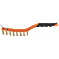 Щітка дротяна Neo Tools пряма, 3х19 рядів, прямий дріт 0.3мм, 345мм, двокомпонентне руків'я Щітка дротяна Neo Tools пряма, 3х19 рядів, прямий дріт 0.3мм, 345мм, двокомпонентне руків'я