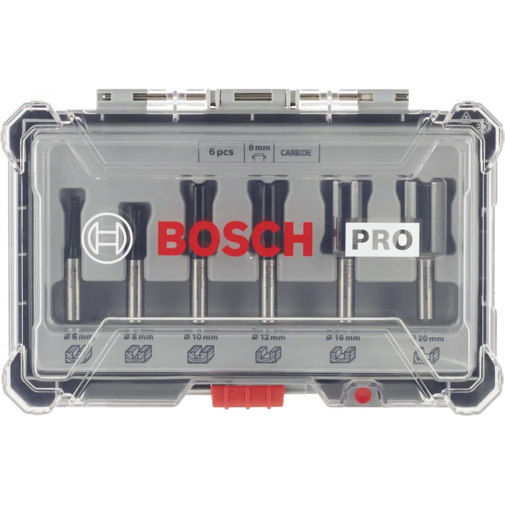 Набір пазових фрез Bosch Professional 8мм 6шт