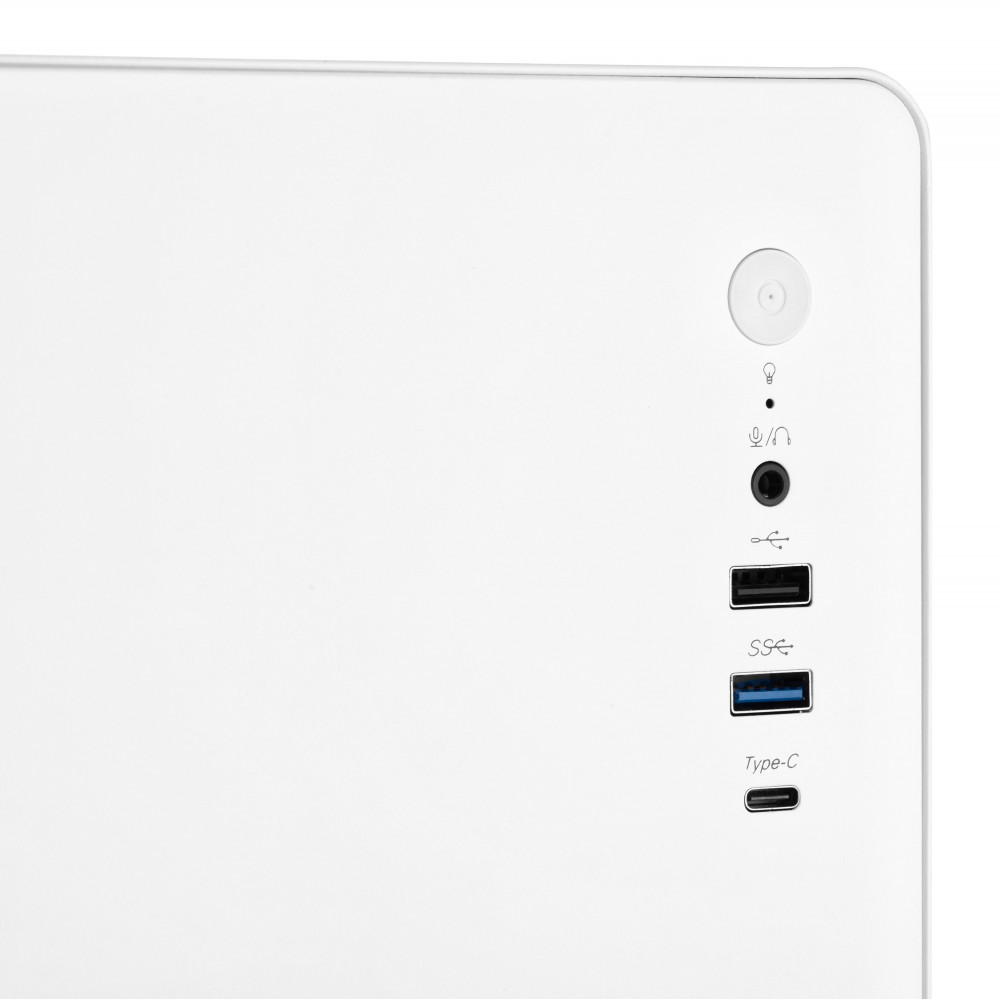 Корпус 2E Credo V500W без БЖ, 1xUSB3.0, 1х USB 2.0, 1xUSB Type-C, 1x120мм, VGA 310мм, ATX, білий