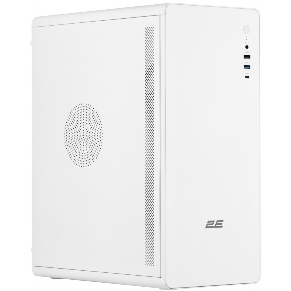 Корпус 2E Credo V500W без БЖ, 1xUSB3.0, 1х USB 2.0, 1xUSB Type-C, 1x120мм, VGA 310мм, ATX, білий