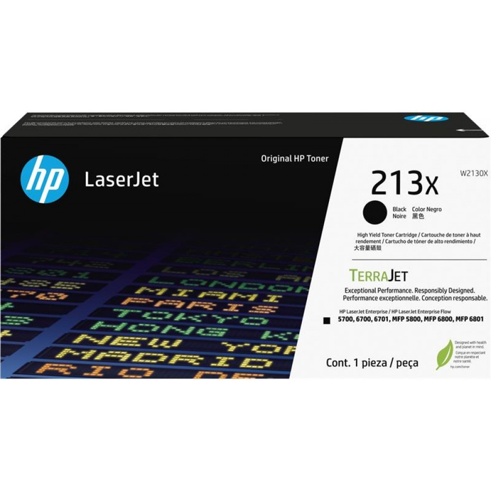 Картридж HP 213X CLJ Ent 5700/6700/6701, MFP 5800/6800 Black (9000 стор)