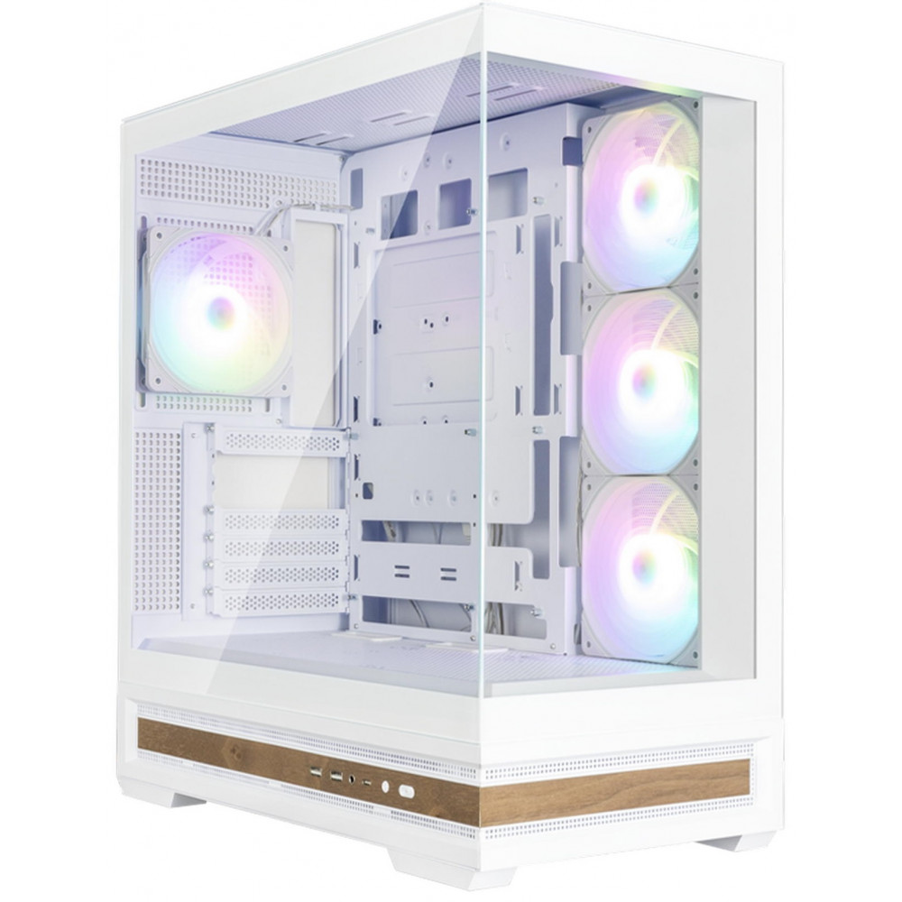 Корпус Zalman P40 NAMU без БЖ, 2xUSB3.0, 1x Type C, 3x120мм ARGB Reverse,  1x120мм ARGB, VGA 420мм, LCS ready, TG Side/Front Panel, ATX, білий