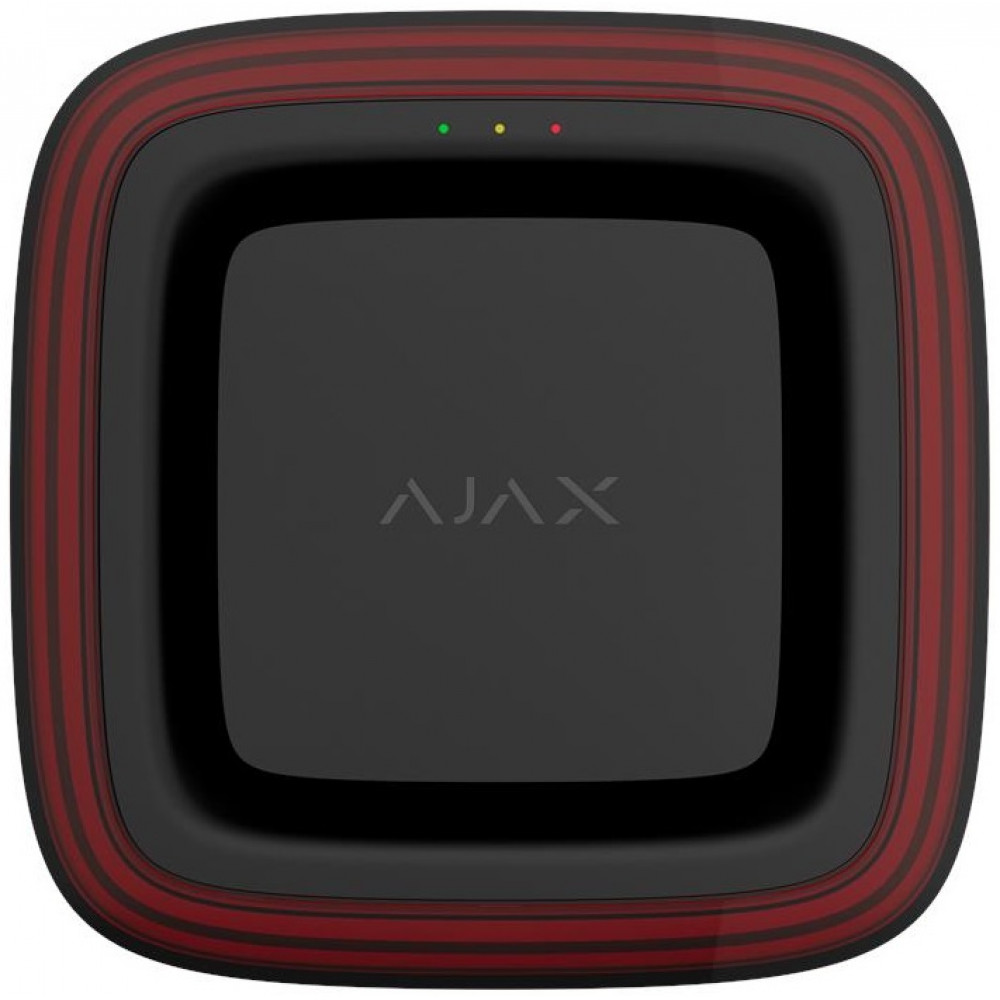 Датчик пожежний світлозвуковий Ajax EN54 FireProtect VAD Sounder black, Jeweller, EN54, бездротовий, чорний