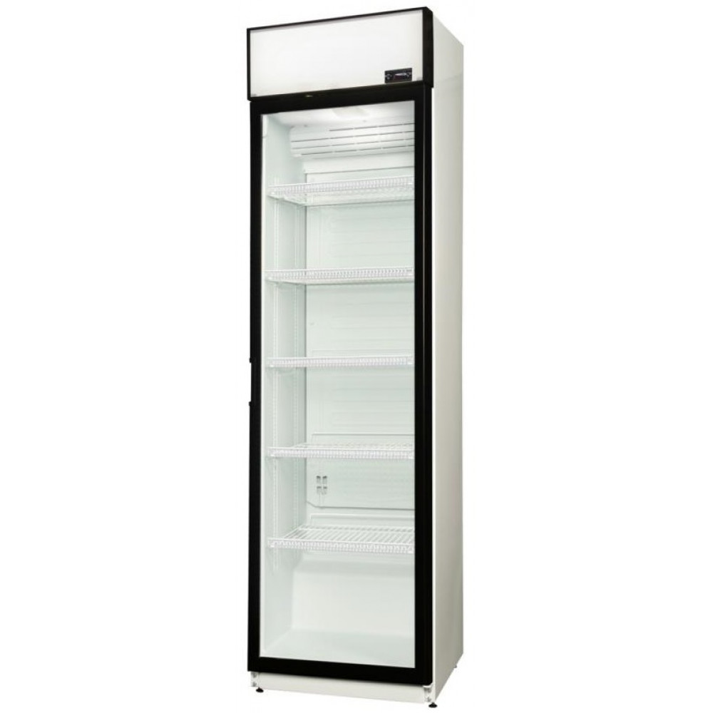 Холодильна вітрина Snaige, 202.5x60х60, 385л, полок - 5, зон - 1, бут-224, 1дв., ST, банер, білий