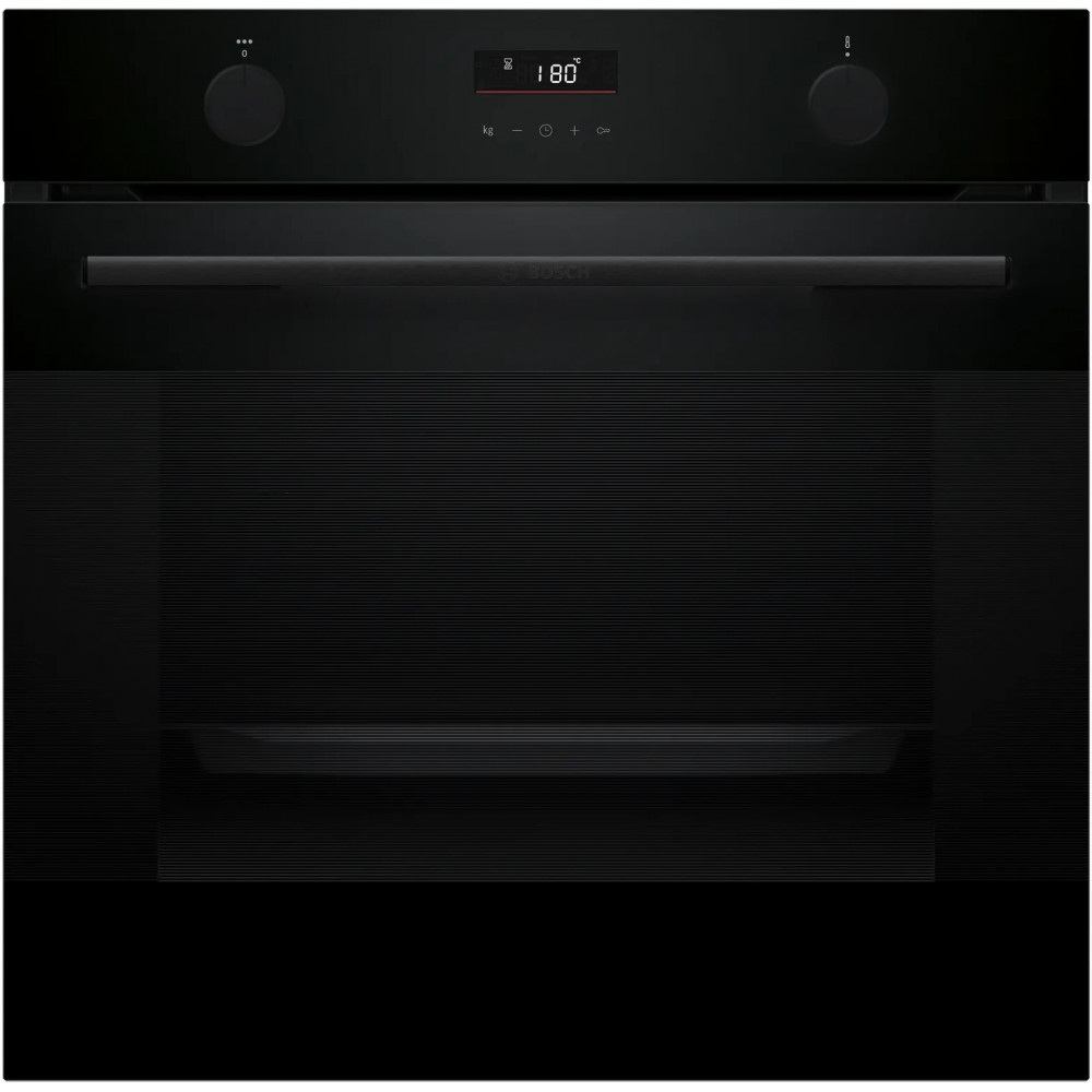 Духова шафа Bosch електрична, 76л, A, дисплей, конвекція, телескопічні направляючі, чорний