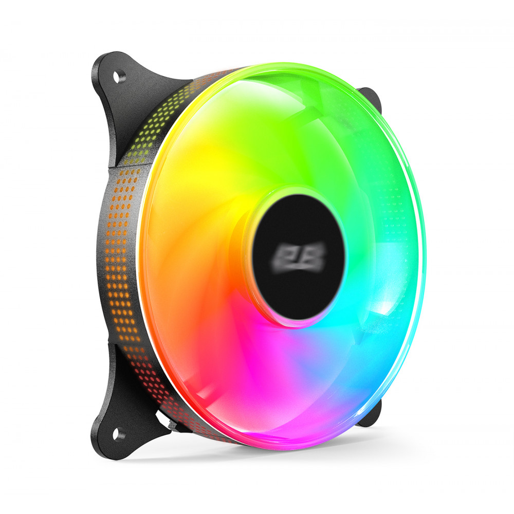 Корпусний вентилятор 2E GAMING Air Cool ACF120VRB-ARGB 120мм, 1200rpm, 4pin, 23dBa, reversed, чорний