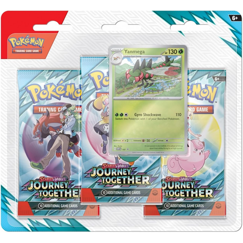 Колекційна карткова гра Pokemon: Scarlet & Violet - Journey Together - 3 Pack Blister
