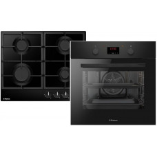 Комплект Hansa (духовка електрична + емальована газова поверхня), чорний Комплект Hansa (духовка електрична + емальована газова поверхня), чорний