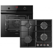Комплект Hansa (духовка електрична + поверхня газ на склі), чорний Комплект Hansa (духовка електрична + поверхня газ на склі), чорний