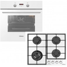 Комплект Hansa (духовка електрична + поверхня газ на склі), білий Комплект Hansa (духовка електрична + поверхня газ на склі), білий