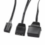 Корпусний вентилятор 2E GAMING Air Cool X Fan ACF120XB-ARGB, 120мм, 1200rpm, 3pin, 3pin +5VARGB, 20,4dBa, чорний
