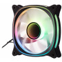 Корпусний вентилятор 2E GAMING Air Cool X Fan ACF120XB-ARGB, 120мм, 1200rpm, 3pin, 3pin +5VARGB, 20,4dBa, чорний