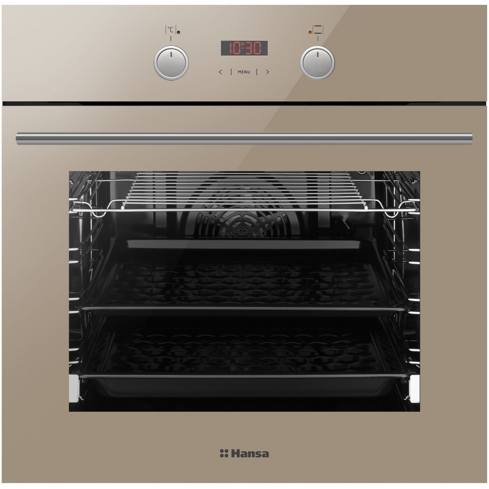 Духова шафа Hansa електрична, 65л, A, дисплей, конвекція, бежевий