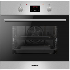 Духовка электр. Hansa, 60см, 65л, A,  гриль , емаль легкого очищення, диспл., нержавіюча сталь