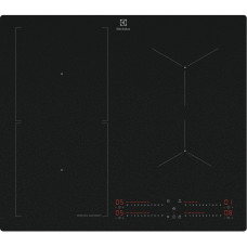 Варильна поверхня Electrolux індукційна, 60см, розширена зона, датчик кипіння, Hob2Hood, чорний матовий