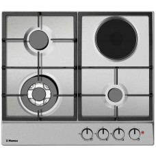Варильна поверхня Hansa комбінована (3 газ + 1 електро), 60см, нержавіюча сталь