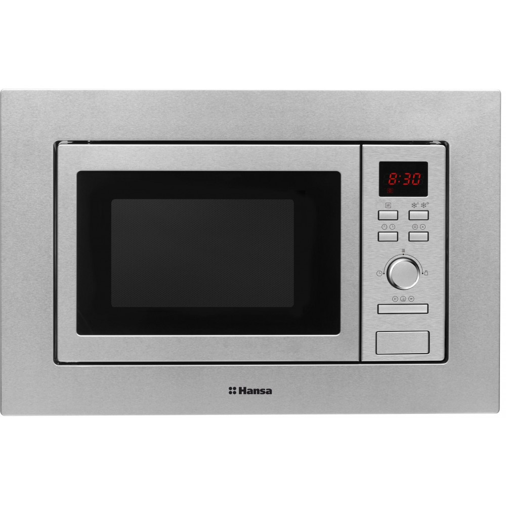 Вбудовувана мікрохвильова піч Hansa, 20л, функц. мікрохв., гриль, диспл., нержавіюча сталь
