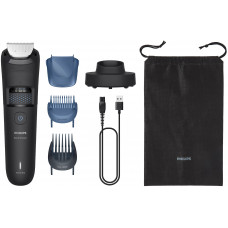Тример Philips Series 5000, для бороди і вусів, акум., сталь, чорний