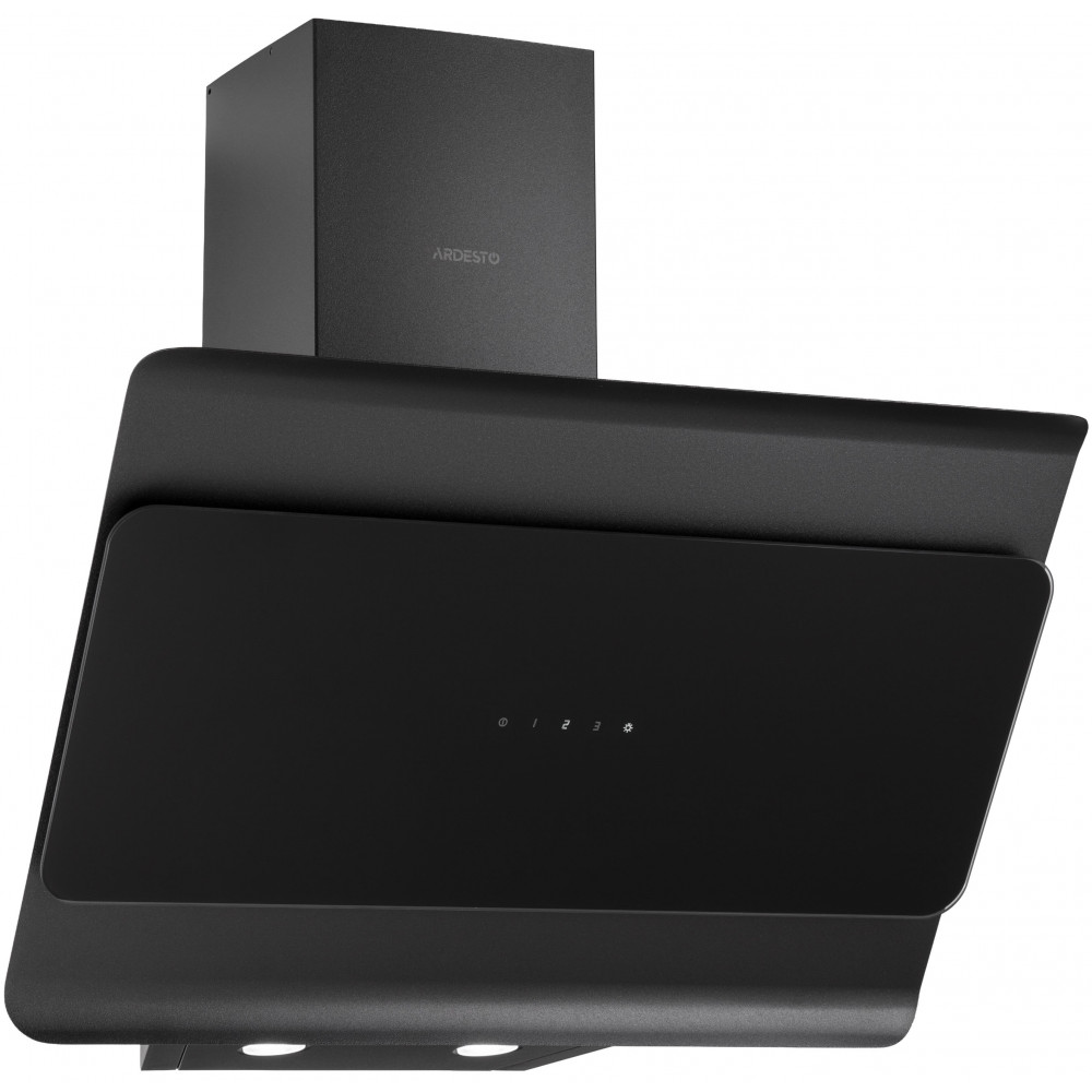 Витяжка Ardesto похила, 60см, 900м3ч,  скло, 2х1Вт LED, сенсор, чорний