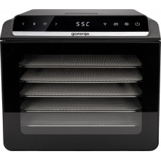 Сушарка для продуктів Gorenje 580Вт, піддонів - 6x1.5см, діаметр - 25см, макс - 75°С, дисплей, пластик+метал, чорний Сушарка для продуктів Gorenje 580Вт, піддонів - 6x1.5см, діаметр - 25см, макс - 75°С, дисплей, пластик+метал, чорний