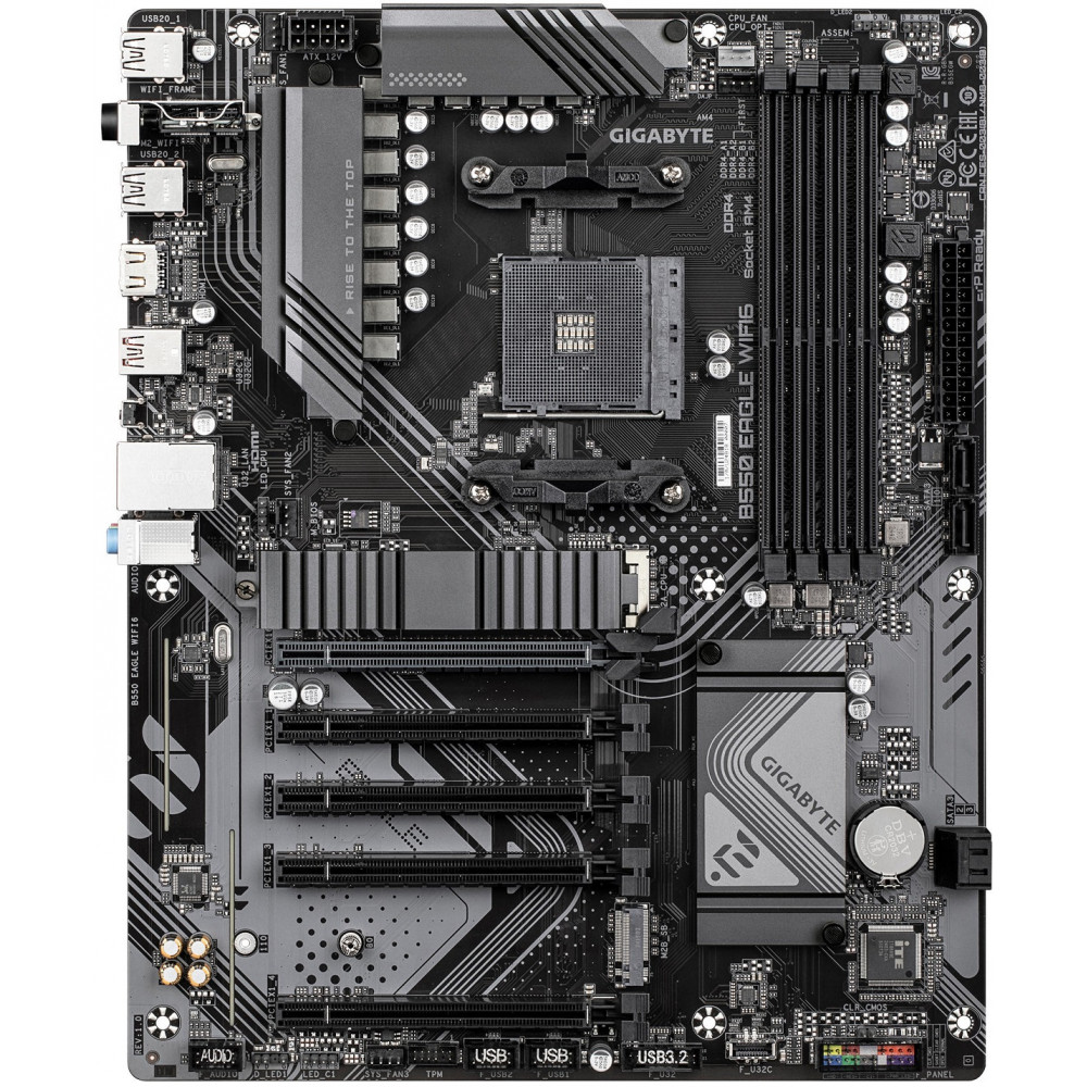 Материнська плата GIGABYTE B550 EAGLE WIFI6 sAM4 B550 4xDDR4 M.2 Wi-Fi BT HDMI ATX