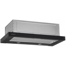 Витяжка Ardesto телескопічна, 60см, 450м3ч, метал, 2х1Вт LED, кнопкове, чорний