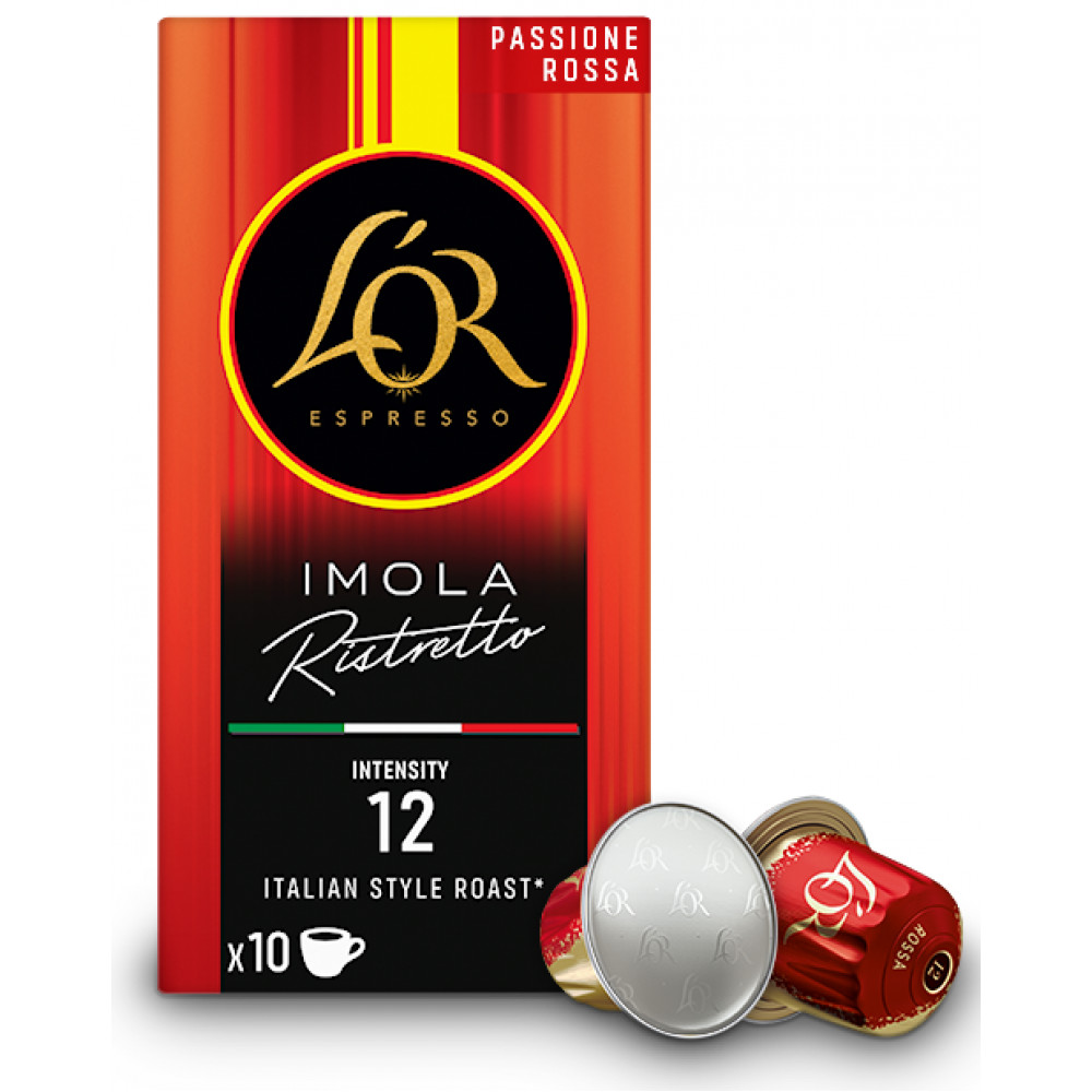 Кава L`OR капсули, Rossa Imola Ristretto, арабіка, 10шт, Nespresso