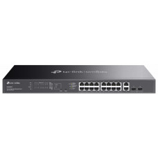 Комутатор TP-LINK Switch ES220GMP  20xGE (16xPoE), 250Вт, 2xSFP, WebSmart