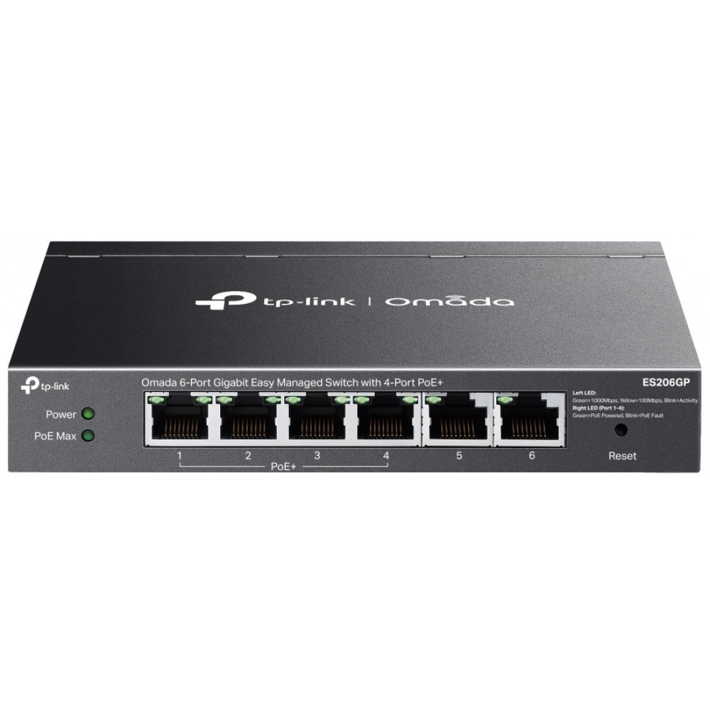 Комутатор TP-LINK ES206GP  6xGE (4xPoE), 65W, WebSmart