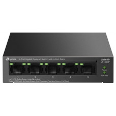 Комутатор TP-LINK LS105GP 5xGE (4xPoE), 65 Вт Комутатор TP-LINK LS105GP 5xGE (4xPoE), 65 Вт