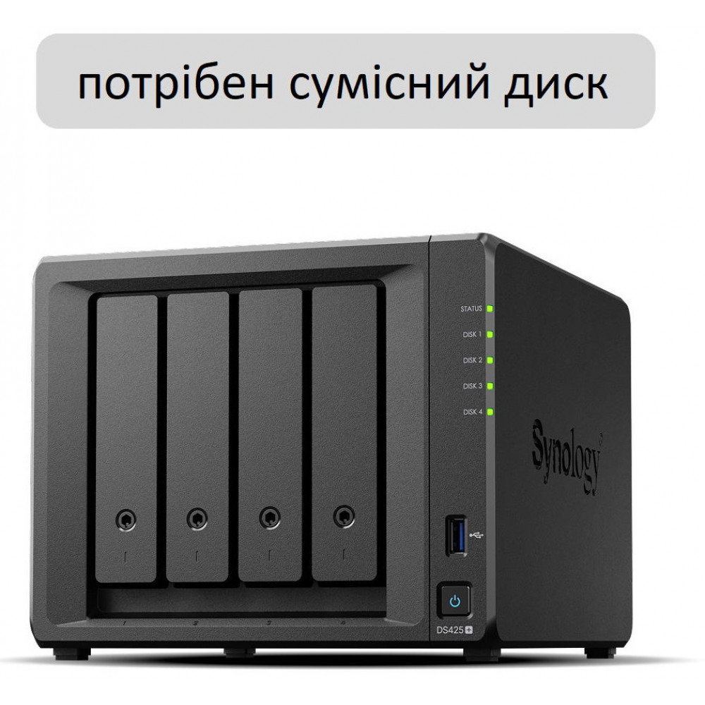 Мережеве сховище NAS Synology DS425+