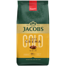 Кава Jacobs зерна, 1000г, Crema Gold, купаж арабіка/робуста