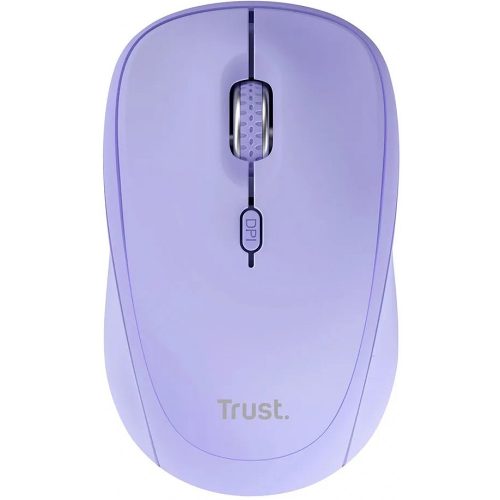 Миша Trust Yvi+ Compact Multi-Device, WL/BT/USB-A, фіолетовий