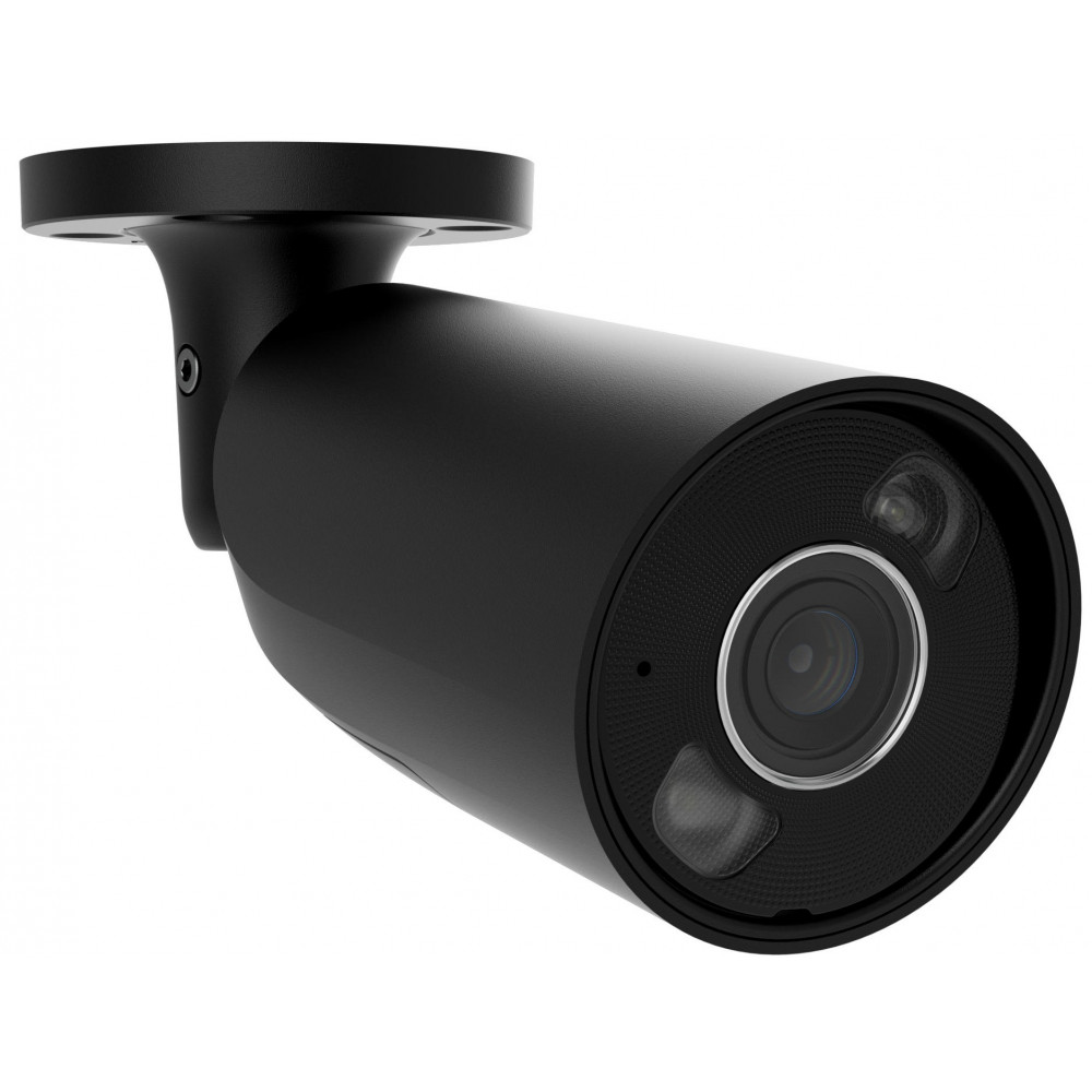 IP-Камера дротова Ajax BulletCam HL black, 8мп, 4мм, гібридне підсвічування IR 50м, білий Led 50м, Poe, True WDR, IP 65,  аудіо, кут огляду 75° до 85°, вулична, чорна