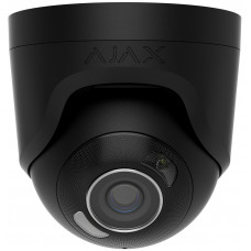IP-Камера дротова Ajax TurretCam HL black, 8мп, 2.8мм, гібридне підсвічування IR 50м, білий Led 50м, Poe, True WDR, IP 65, ІЧ 50м, аудіо, кут огляду 100° до 110°, купольна, чорна IP-Камера дротова Ajax TurretCam HL black, 8мп, 2.8мм, гібридне підсвічування IR 50м, білий Led 50м, Poe, True WDR, IP 65, ІЧ 50м, аудіо, кут огляду 100° до 110°, купольна, чорна