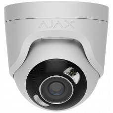 IP-Камера дротова Ajax TurretCam HL white, 8мп, 2.8мм, гібридне підсвічування IR 50м, білий Led 50м, Poe, True WDR, IP 65, ІЧ 50м, аудіо, кут огляду 100° до 110°, купольна, біла IP-Камера дротова Ajax TurretCam HL white, 8мп, 2.8мм, гібридне підсвічування IR 50м, білий Led 50м, Poe, True WDR, IP 65, ІЧ 50м, аудіо, кут огляду 100° до 110°, купольна, біла