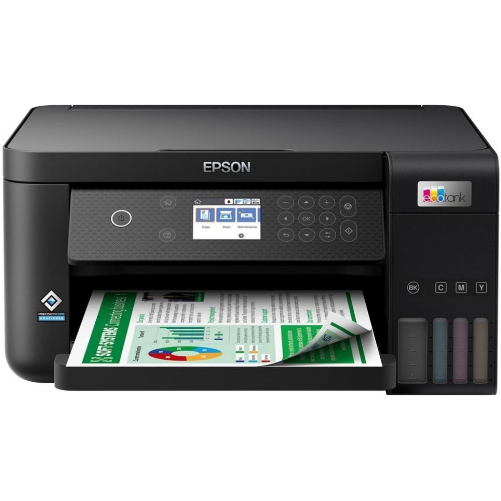 БФП ink color A4 Epson EcoTank L6260 33_20 ppm Duplex USB Ethernet Wi-Fi 4 inks Black Pigment