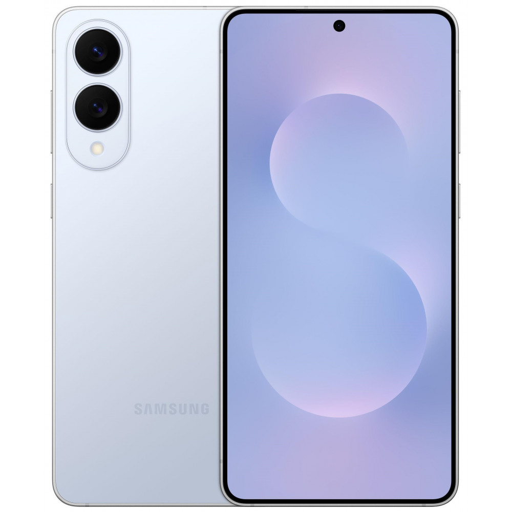 Смартфон Samsung Galaxy S25 Edge 5G (S937) 6.7' 12/256ГБ, 2SIM, 3900мА•год, блакитний крижаний титановий