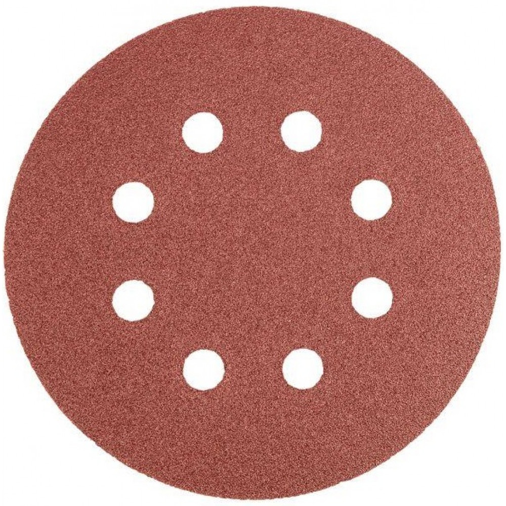 Шліфувальний папір дисковий GRAPHITE, 5шт, на липучці, 125мм, K40