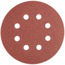 Шліфувальний папір дисковий GRAPHITE, 5шт, на липучці, 125мм, K40